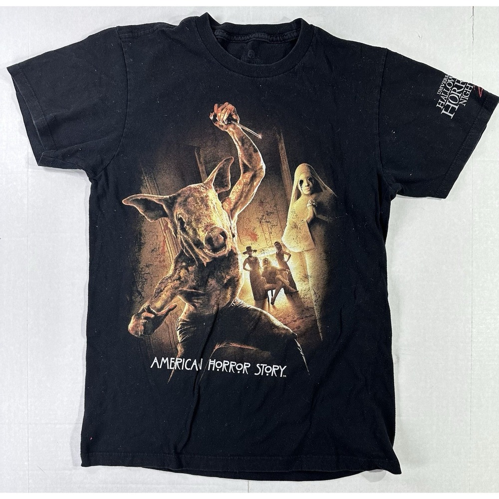 American Horror Story 2017 Halloween Horror Nights Shirt Men's Small Black Rare